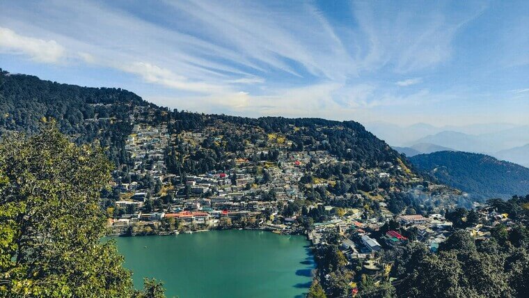 view of nainital displaying its beauty